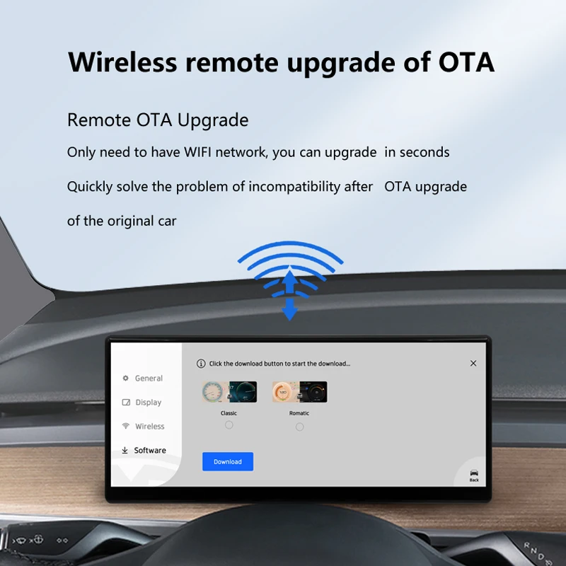 Novozopai T3 9 inch Heads up Display For Tesla Model 3&ampY Wireless Carplay &amp Android Auto Optional Camera