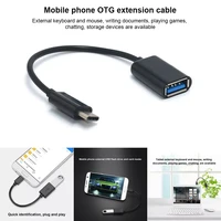 type c otg adapter cable usb 3 1 type c male to usb 3 0 a female otg data cord adapter 16cm hj55