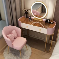 solid wood vanity table with drawers desk small apartment dressing table ins tempered glass dressing table bedroom furniture set