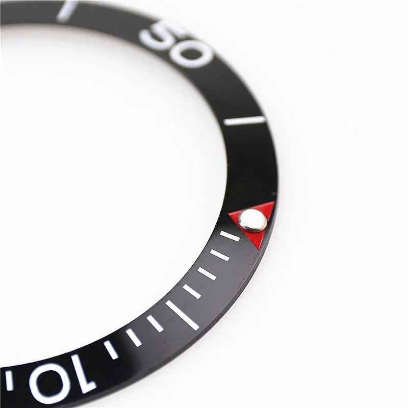 38.5mmx31.5mm High Quality Ceramic Bezel Insert For Diving Watch Case Black Green Watch Outer Bezel Ring Parts Replacement