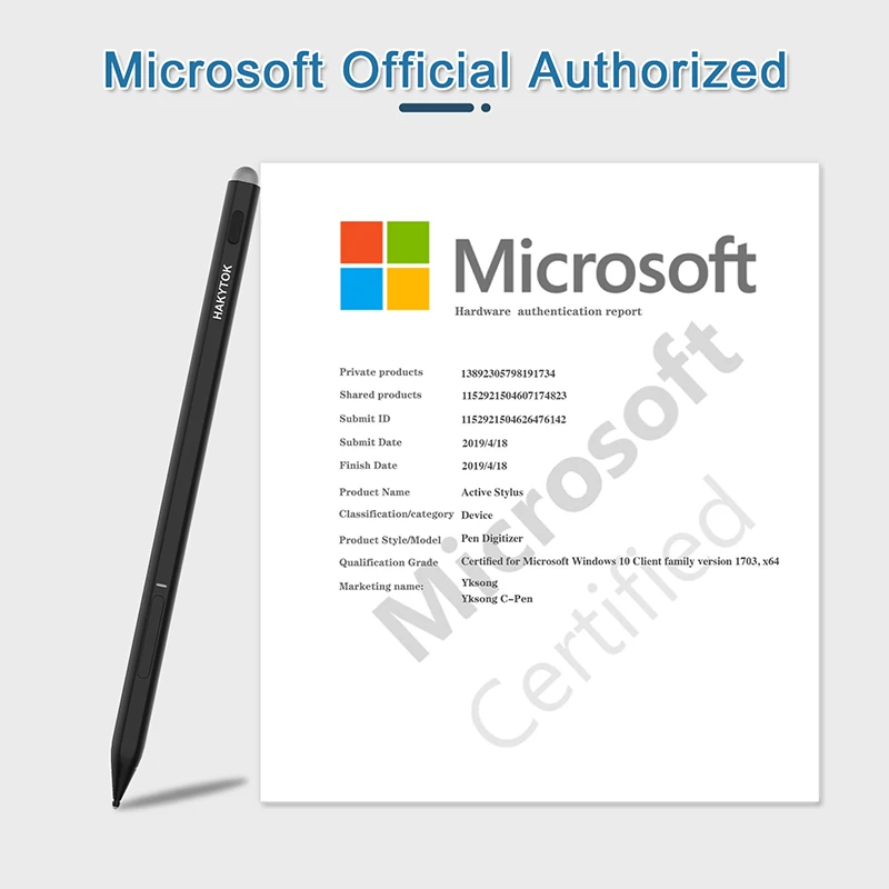 Стилус для Microsoft Surface Pro 3 4 5 6 7 емкостный карандаш чувствительный к давлению