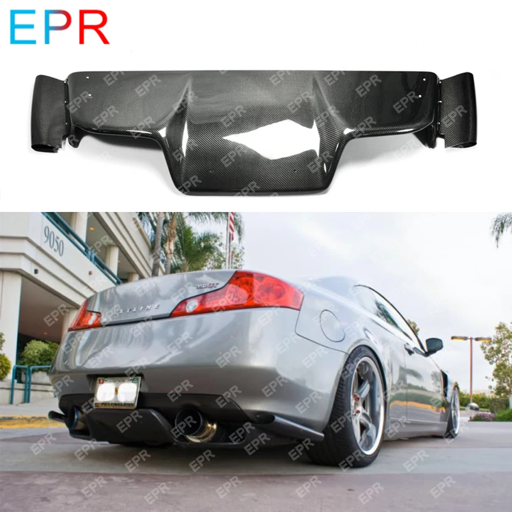 Body Kit for Nissan 350Z Z33 (2003-2008) Infiniti G35 Coupe 2D JDM TS Style Carbon Fiber Rear Diffuser Aero Tuning(with Fitting)