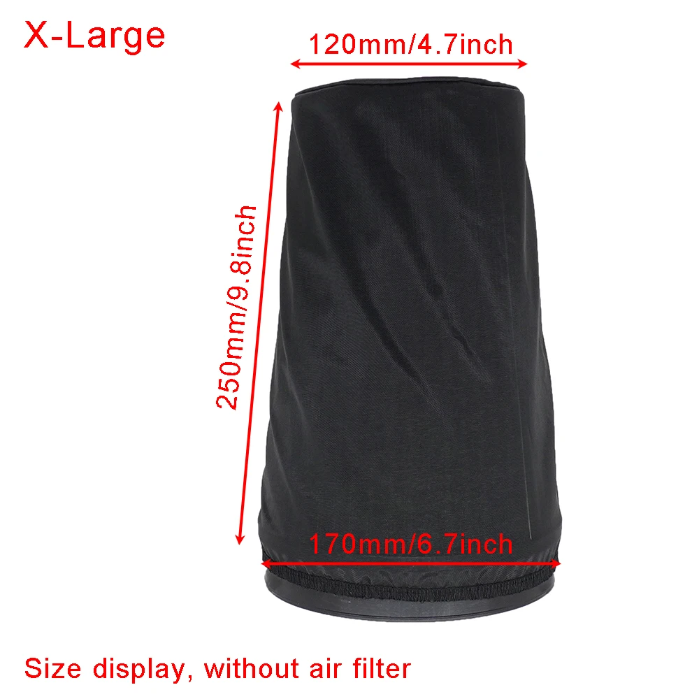 

Универсальный защитный чехол для воздушного фильтра, водонепроницаемый, маслостойкий, пылезащитный для автомобиля, фильтры впуска холодного воздуха с высоким расходом, крышка воздушного фильтра