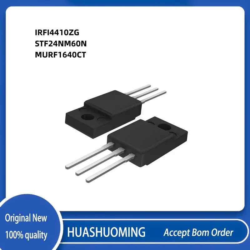 

10Pcs/Lot IRFI4410ZG IRFI4410 4410 STF24NM60N STF24NM60 F24NM60 24NM60 STF24N MURF1640CT MURF1640 1640CT TO220F