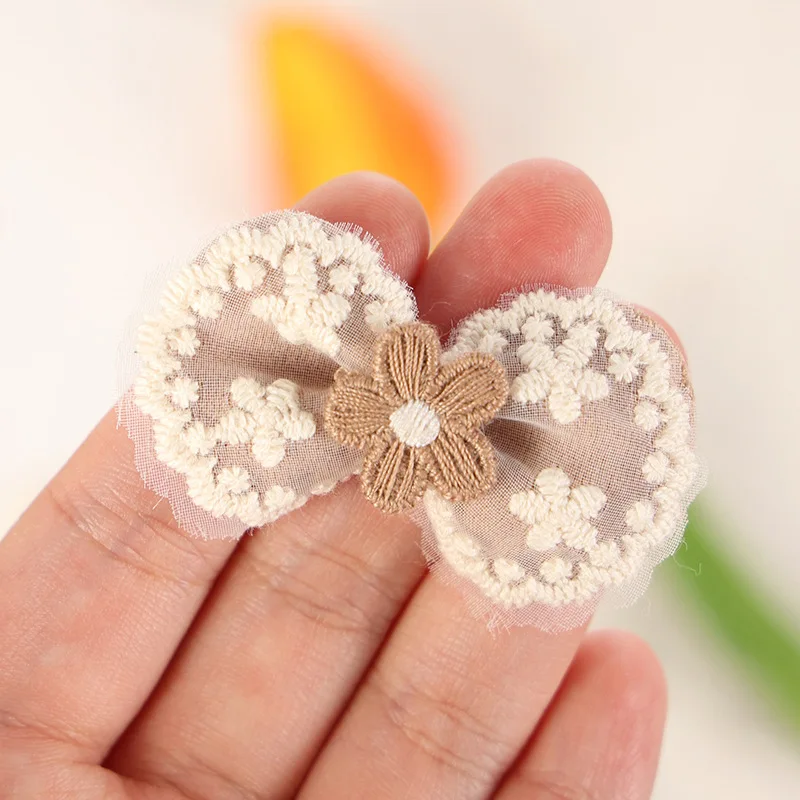 10 шт. тканевые банты из карри с кроличьими ушками наклейки сделай сам ювелирные