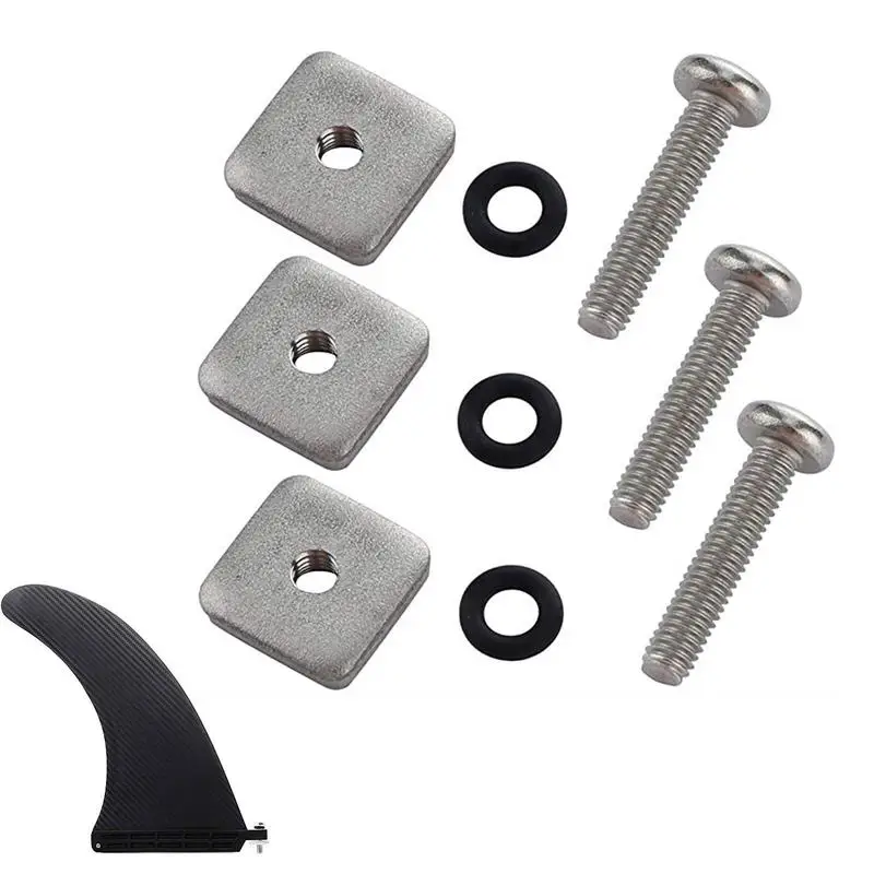 

Винт с плавниками из нержавеющей стали 316, 3 шт., винт с поперечным швом для руля для серфинга, винт M4, винт с плавниками из нержавеющей стали 316, подходит для стекловолокна