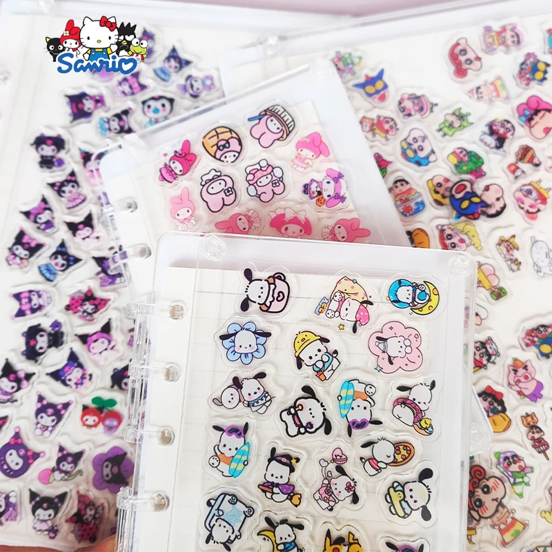 

Sanrio Kuromi Quicksand Notebooks Anime Kawaii Pochacco Cartoon Cinnamoroll Cute Student Stationery Notepad Toys Girls Gifts