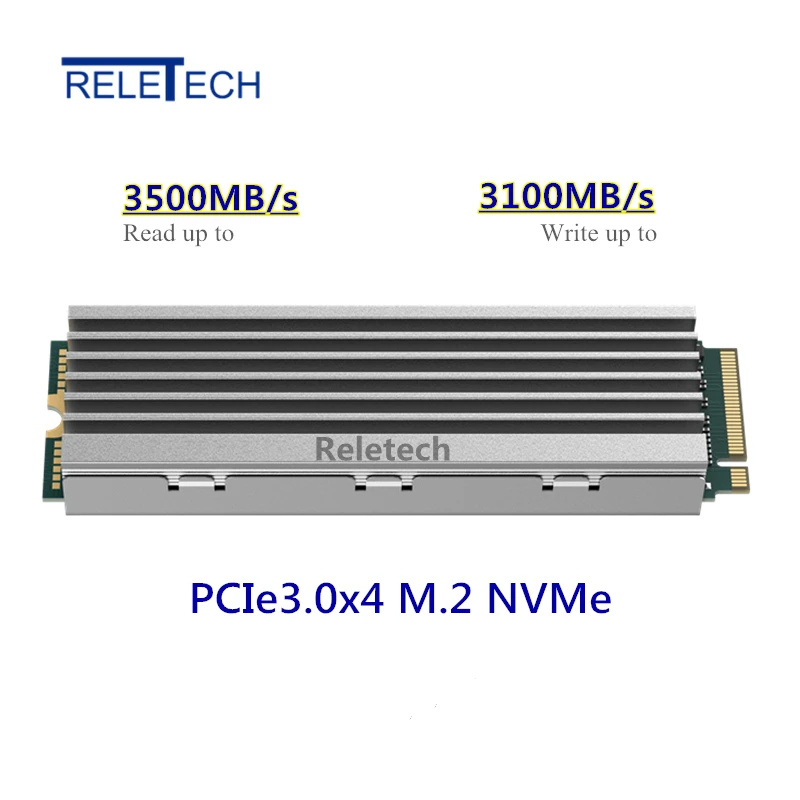 Reletech ssd m2 nvme 1tb 2tb PCIe Solid State Drive DRAM Cache 2280  Internal Hard Disk hdd For Laptop and Desktop