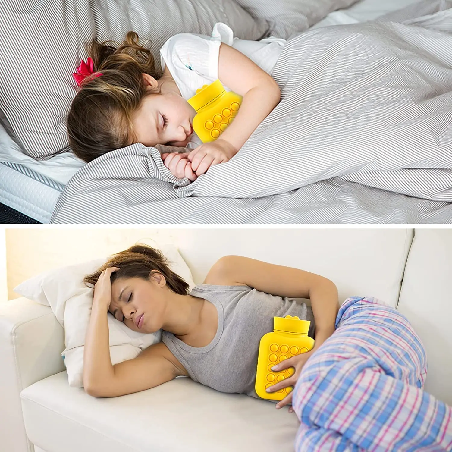 Цветные пузыри Подогреваемый силиконовый портативный антистрессовый игрушка-фиджет "Теплая сумка" безопасная и герметичная, поддерживает нагрев в микроволновой печи.