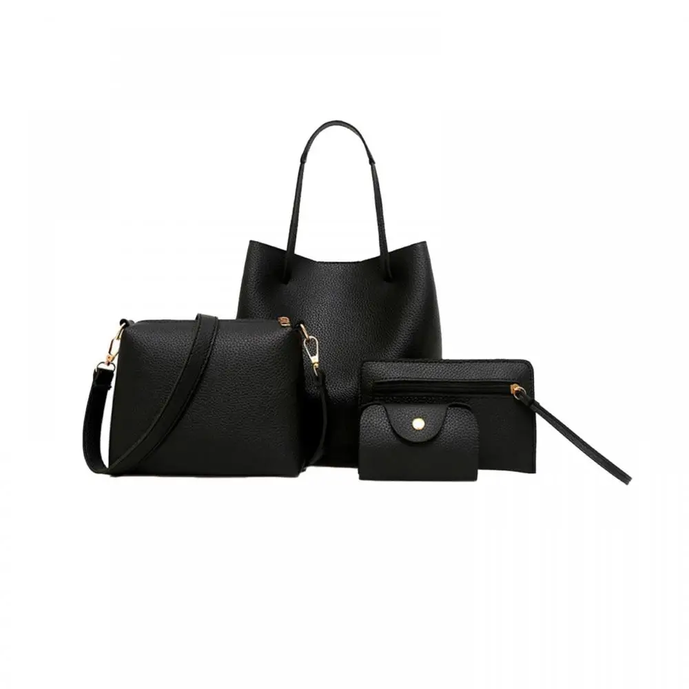 Набор женских сумок и кошельков из мягкой искусственной кожи 4 шт.