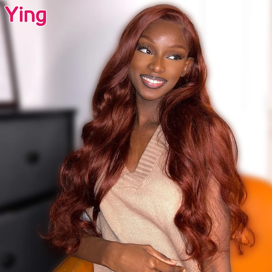 Ying Hair 13x6 Lace Front Wig Chocolate Brown Remy Human Hair 200% 13x4 Body Wave Lace Front Wig PrePlucked 5x5 Lace Closure Wig