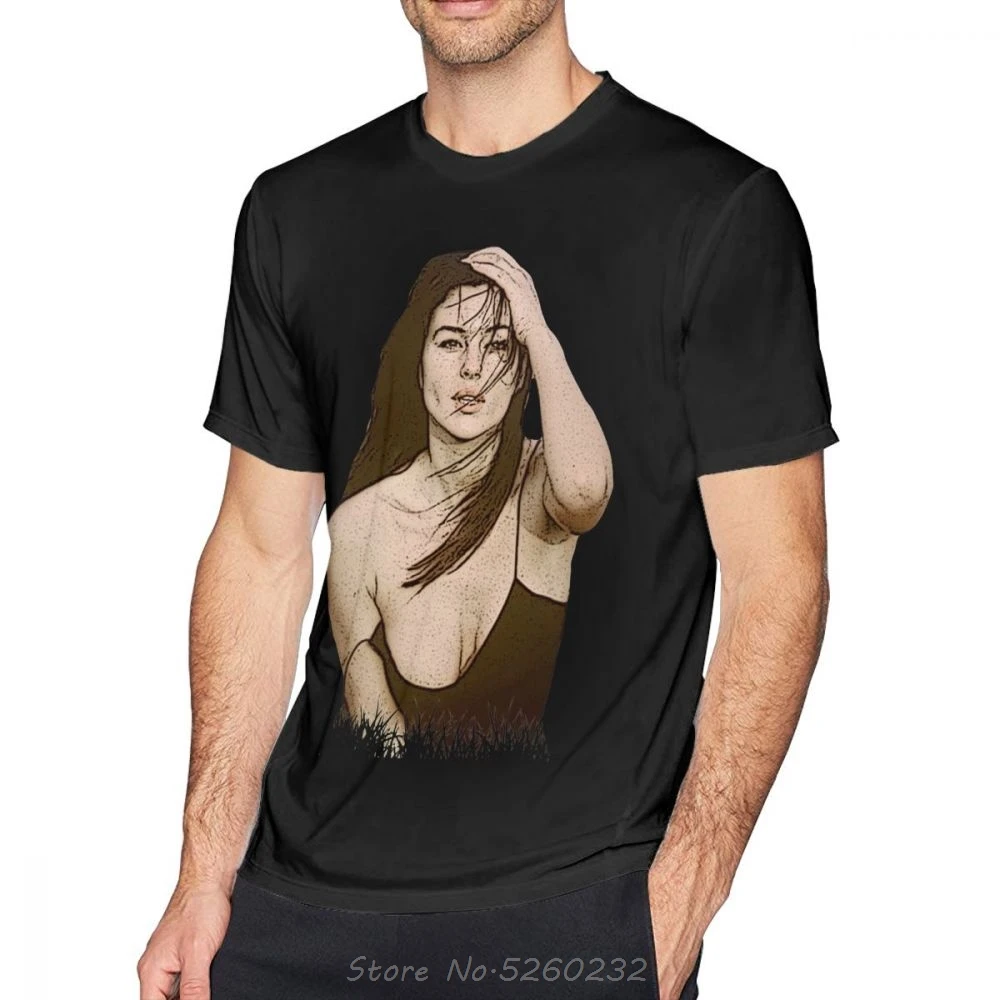 Футболка мужская с рисунком Моника Беллуччи |