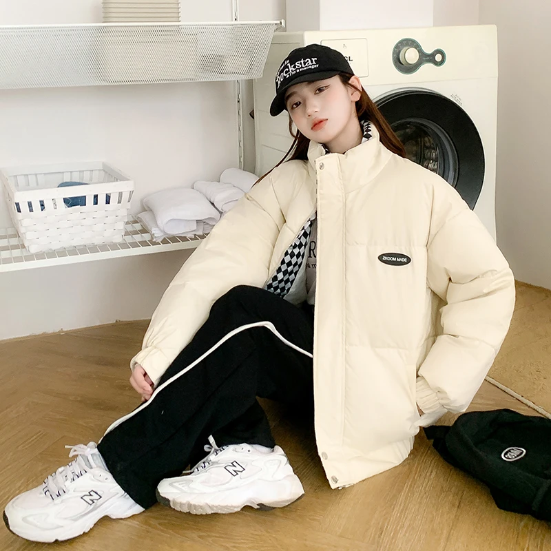 Winter Down Padded Coat Women's 2022 Women's Breadcoat Winter Clothes Short Section Loose Cotton Padded Coats for Students