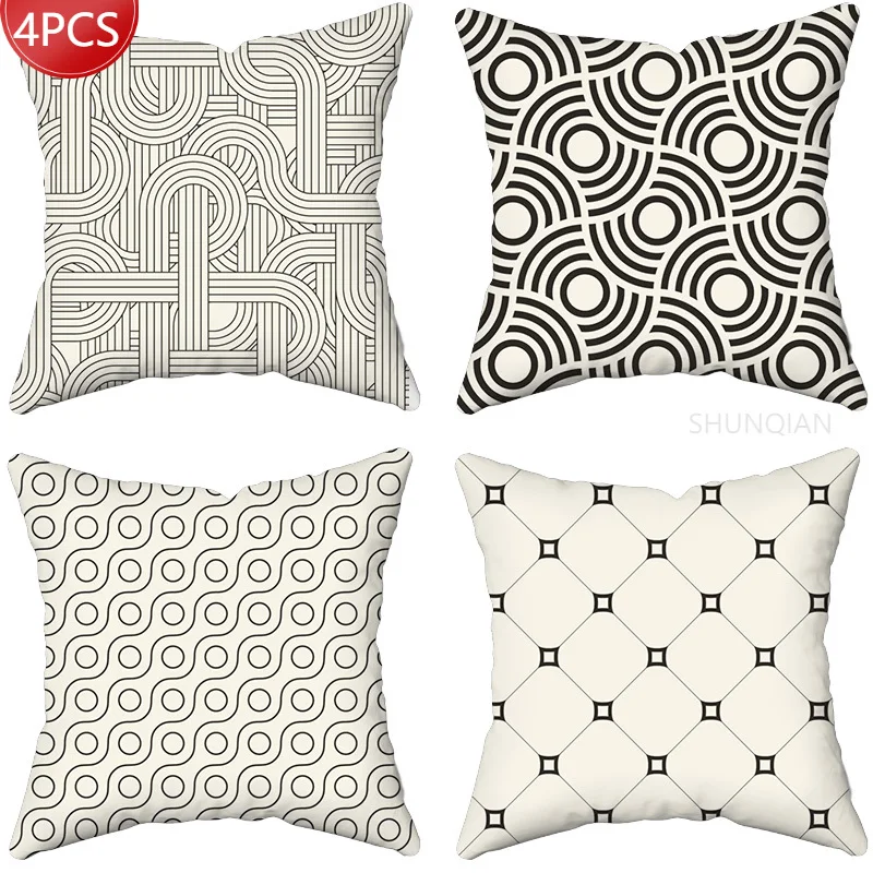 

Modern Stylish Patterns Printing Series Pattern Pillowcase Square Pillowcase Home Office Decoration Pillowcase