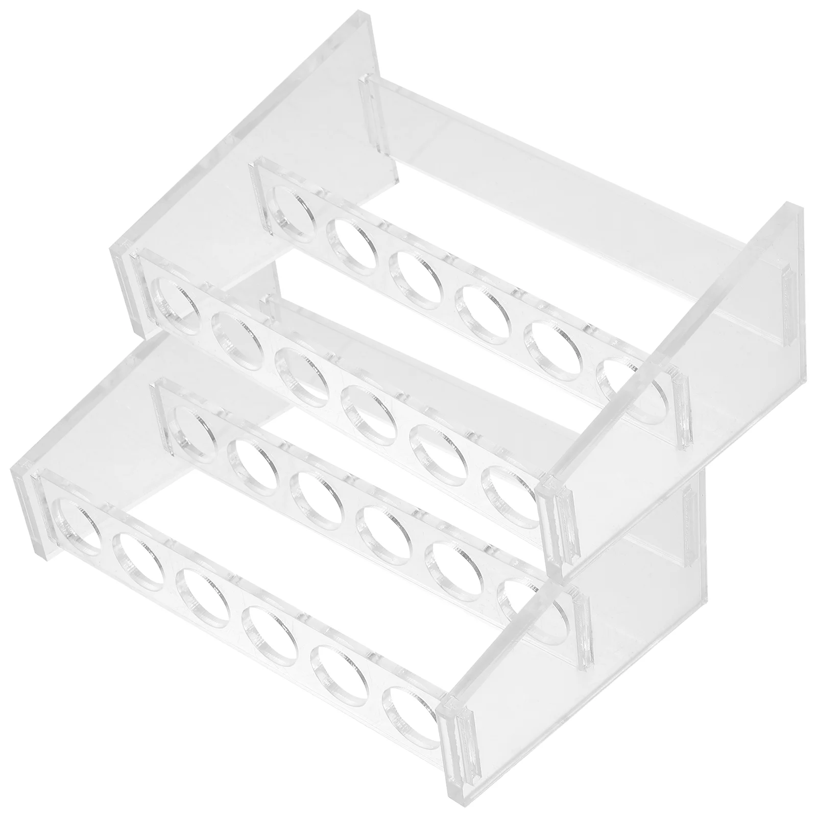 

2pcs Test Tube Racks Dual-layer Centrifuge Tube Holder 6 Slots Test Tube Stands