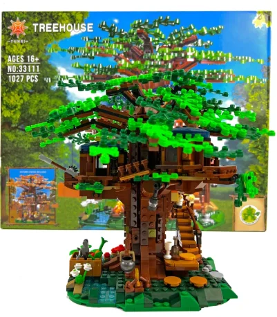 

In Stock 1013+pcs House Tree Ideas Moc 33111 Model Building Blocks Bricks Compatible 21318 Toys For Boys Kids Gifts