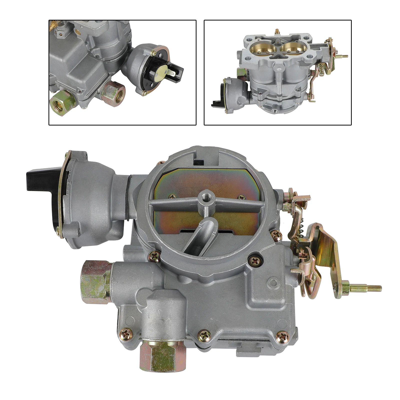 Topteng Carburetor Carb fit for Marine Mercruiser 2 Barrel 3.0L 4 CYL with a Long Linkage Motorcycle Accessories