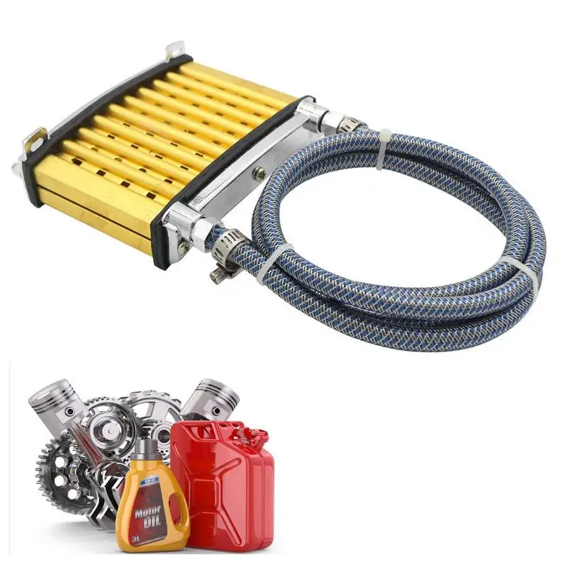 

Вентилятор для масляного радиатора, универсальный обновленный алюминиевый охлаждающий вентилятор для двигателя мотоцикла с нажимным вентилятором