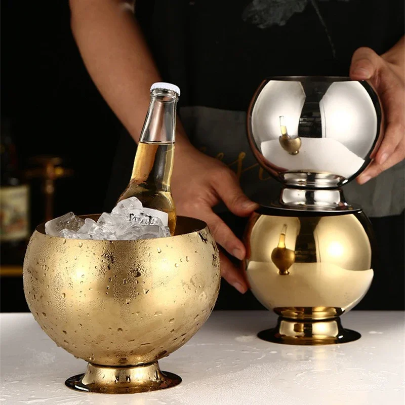 Ведро Для Льда Из Нержавеющей Стали В Скандинавском Стиле Охладитель Вина И Пива