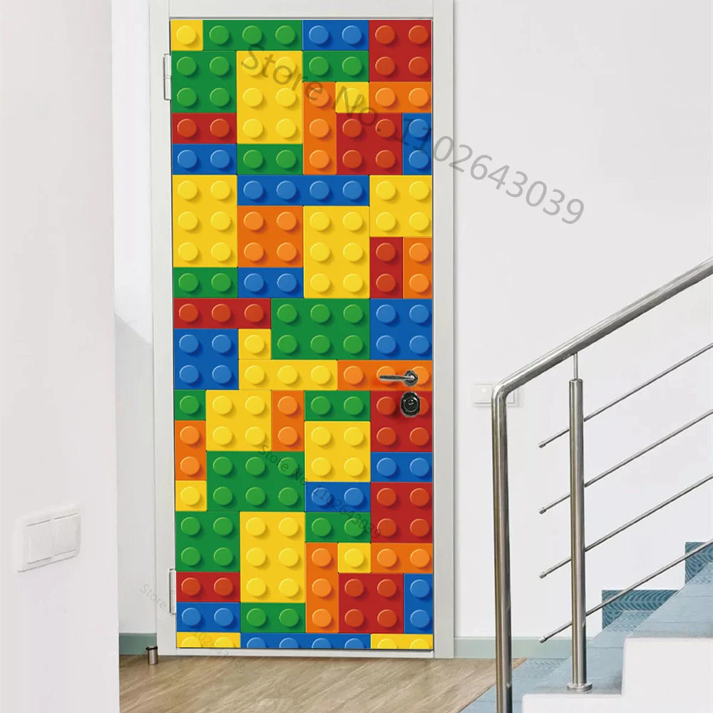 

3D абстрактная дверная наклейка из винила