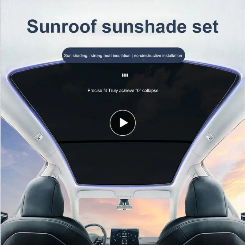 

900g Non-destructive Install Aluminum Foil Uv Blind Skylight Practical Universal Car Sunroof Sunshade Fit Car Window Sunshade