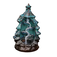 home accessories ornaments backflow incense burner creative christmas tree holiday gifts backflow incense burner