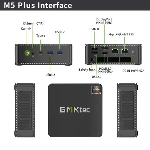 GMKtec M5 Plus Мини-ПК R7 5825U