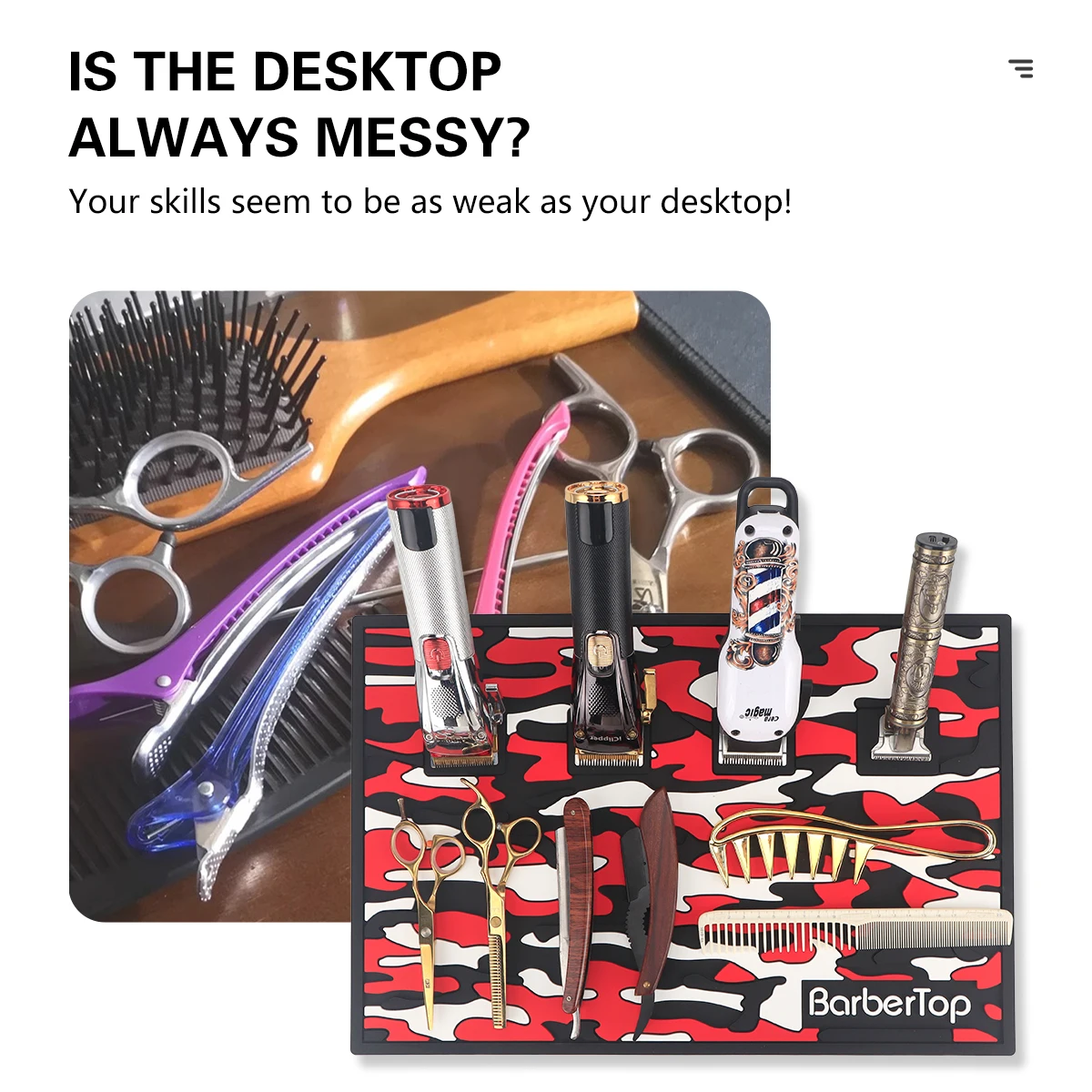 Противоскользящий магнитный поднос силиконовый коврик для хранения