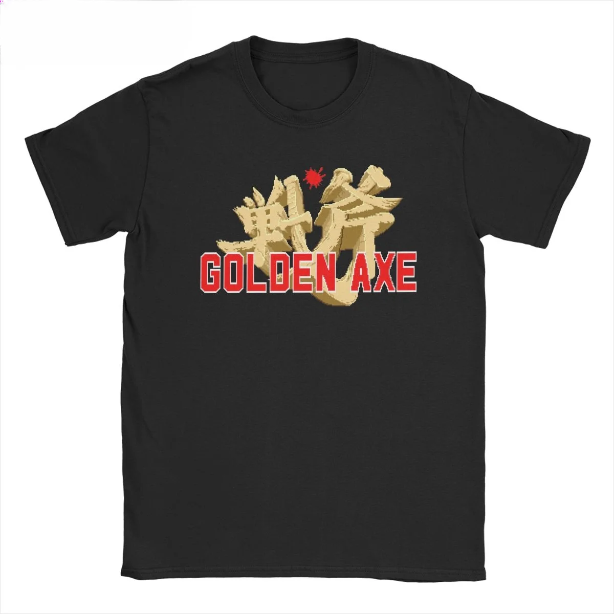 Мужская хлопковая футболка Crazy Golden Axe Genesis винтажная игровая с изображением