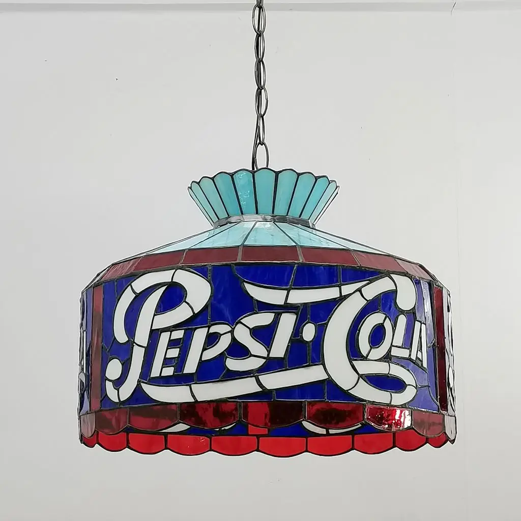 Фото Новый подвесной светильник Pepsi Cola 40 см для ресторанов и кафе, светильник с символикой бренда напитков №5