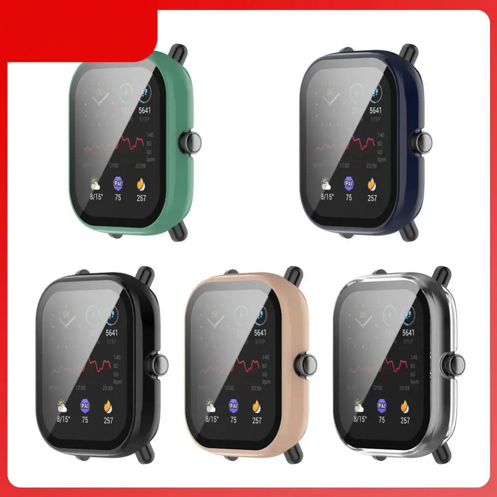 

Watch Case Smart Accessories Dustproof Protective Shell Anti-drop Protective Case For Amazfit Gts2mini Tempered Film