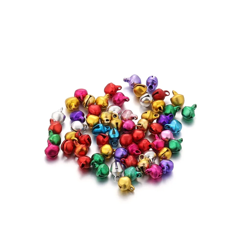 

20-150Pcs Jingle Bells Aluminum Loose Beads Small For Festival Party Decoration/Christmas Tree Decoration/DIY Crafts Accessories