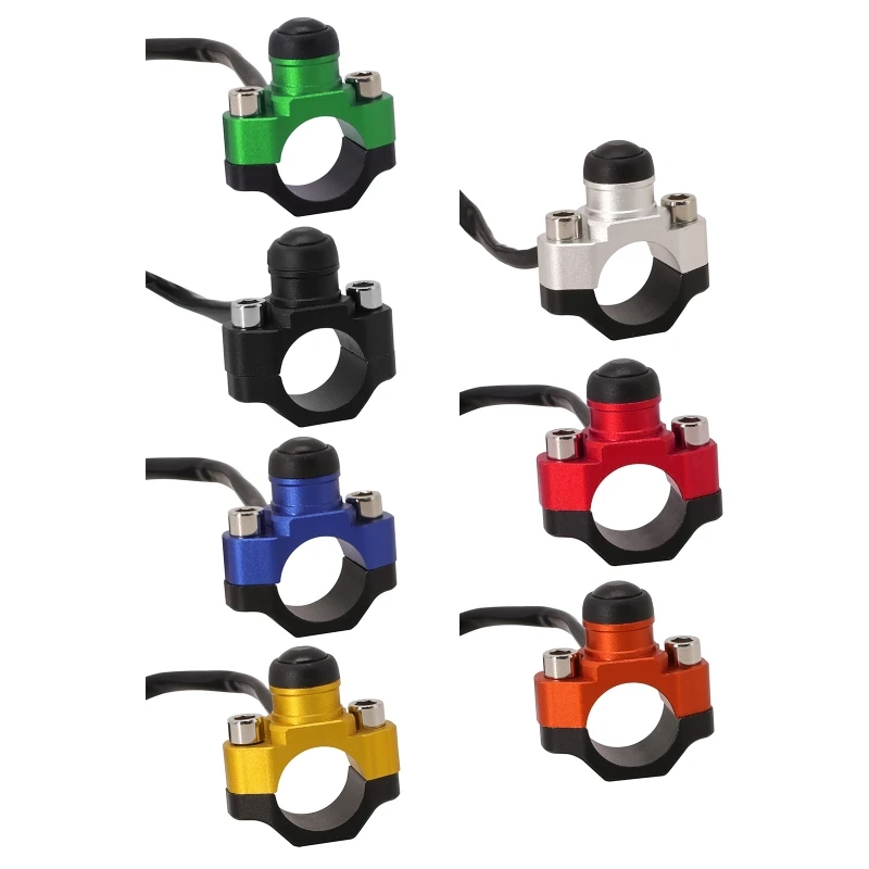 

E9LF Motorcycle Stop Start Kill Switch Button With Rotating Bar Clamp For WRF CRF EXC