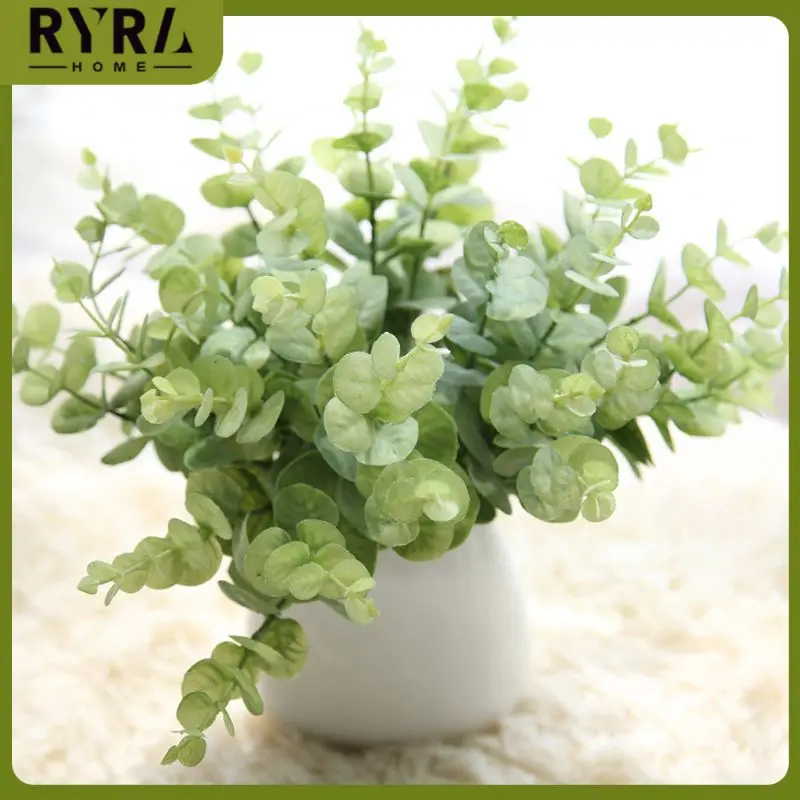 

Artificial Simulation Eucalyptus Garland Faux Silk Leaf Vine Greenery Wedding Decor Money Leaf Bunch Garden Home Decoration