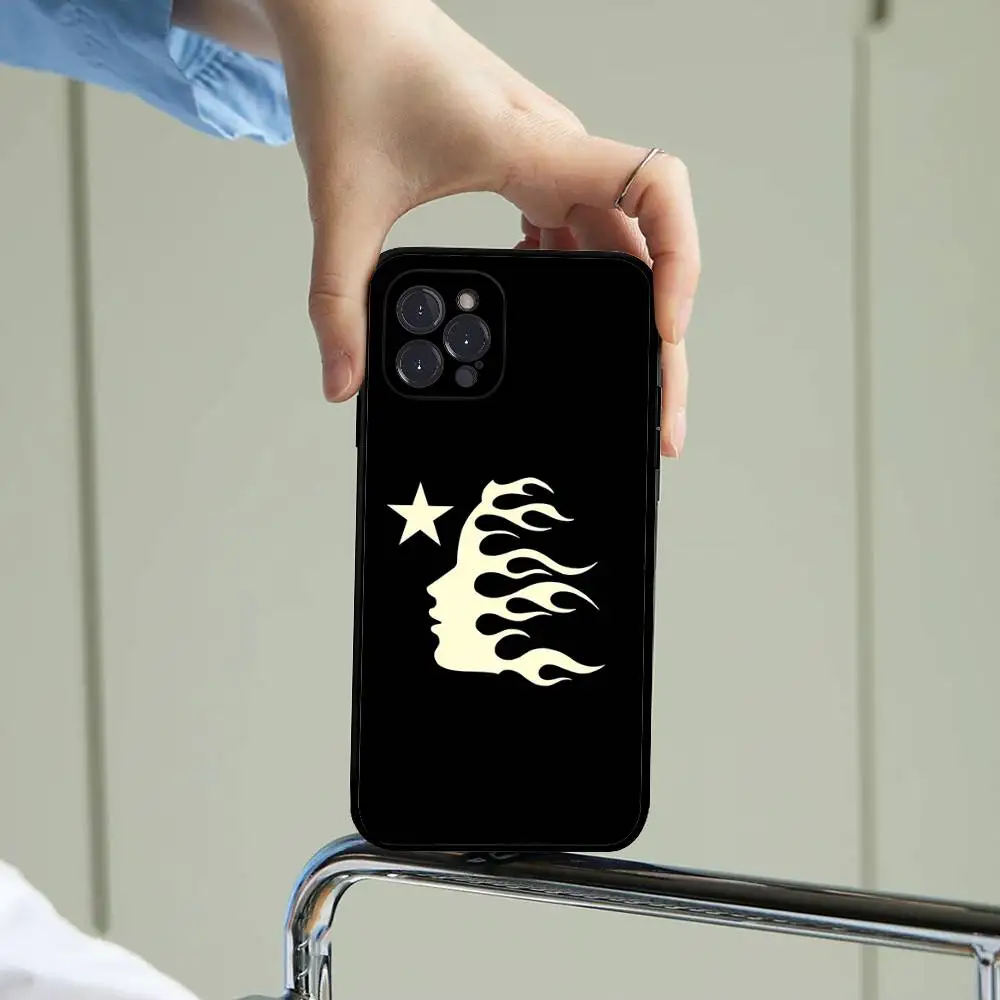 Чехол для телефона с логотипом H-HELLSTAR-R для IPhone 17, 16, 15, 14, 13, 12, 11 Pro Max Plus Mini, мягкий черный чехол (art.: 3920d2eebef87) - 3920d2eebef87