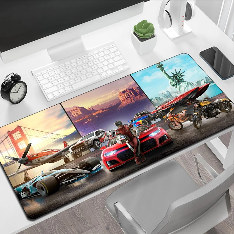 Большой коврик для мыши Xxl The Crew 2 Pc Аксессуары для геймеров Настольный коврик для мыши 40x90 аниме клавиатура Игровой расширенный коврик защита для стола