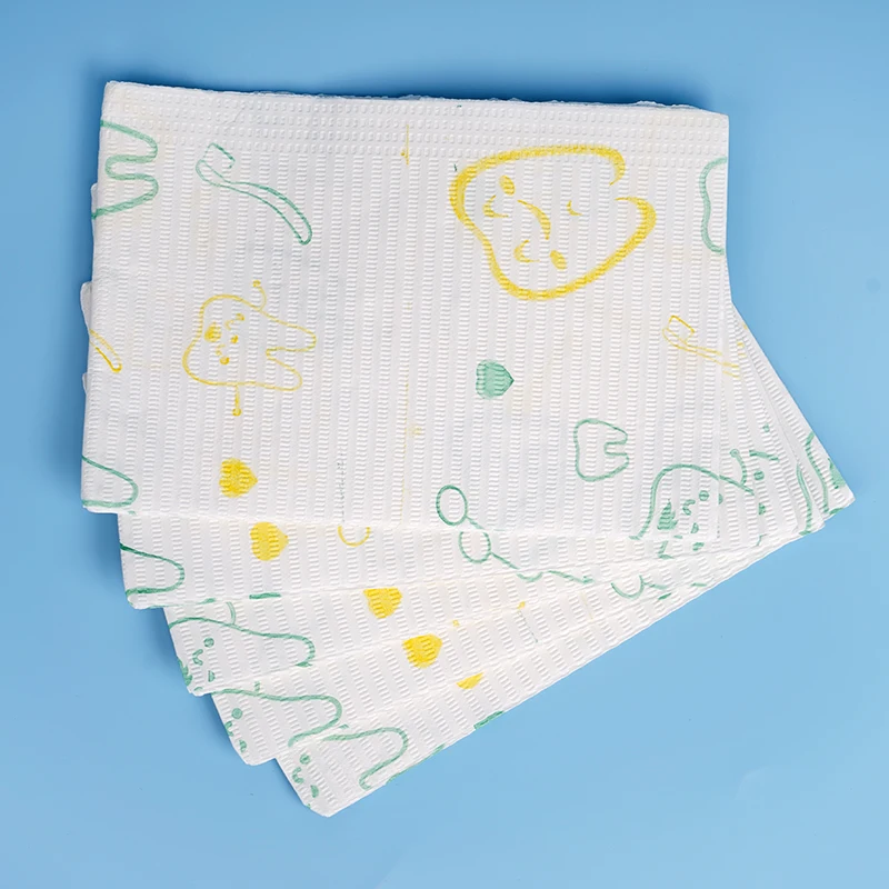 Одноразовый стоматологический нагрудник-шарф 10 шт. водонепроницаемый бумажный