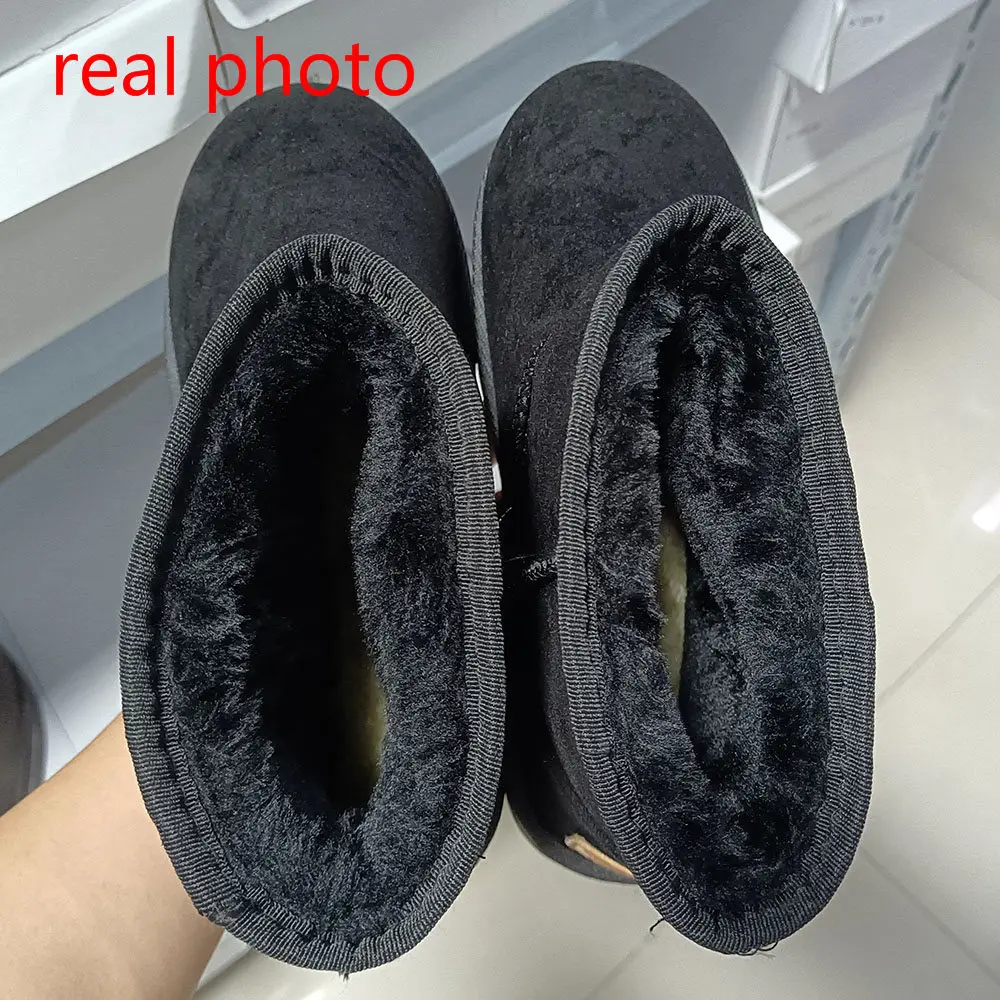 Snow boots women Thick Warm Plush Waterproof Woman Snow Boots Women Non Slip Platform Ankle Boots Winter Cotton Padded Shoes