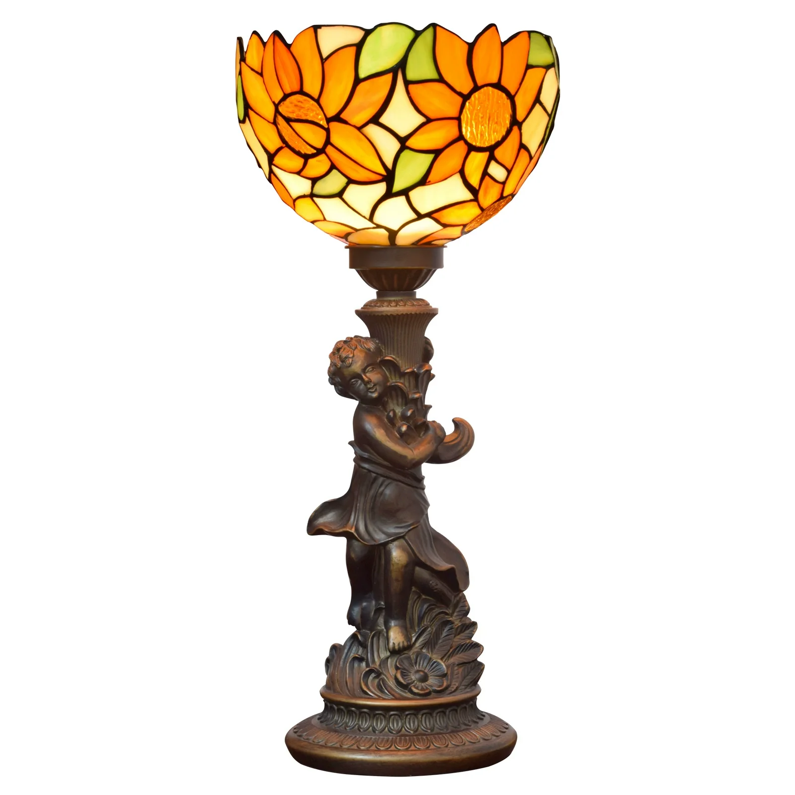 Настольная лампа SHIYAN Винтажный сад