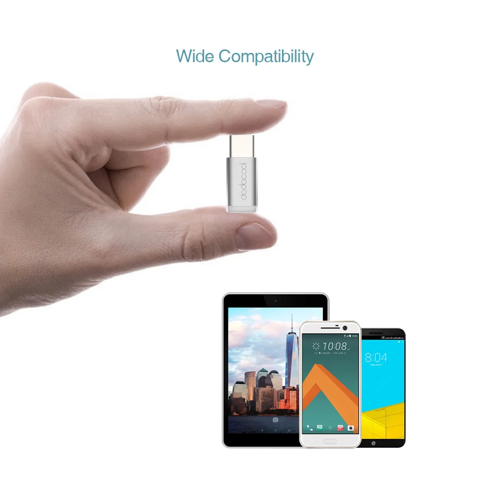 Адаптер dodocool Mini USB-C-Micro USB преобразователь Type-C в Micro-USB коннектор для MacBook Type C