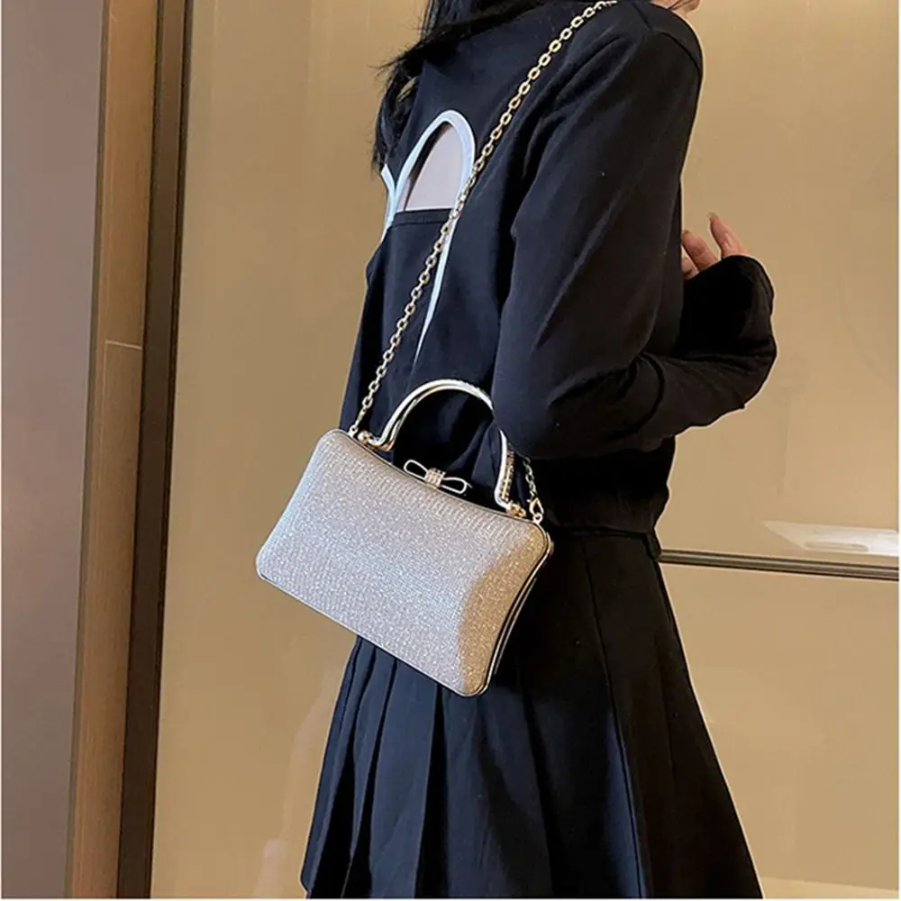 Стразы вечерняя Банкетная сумка на запястье вместительная через плечо женская