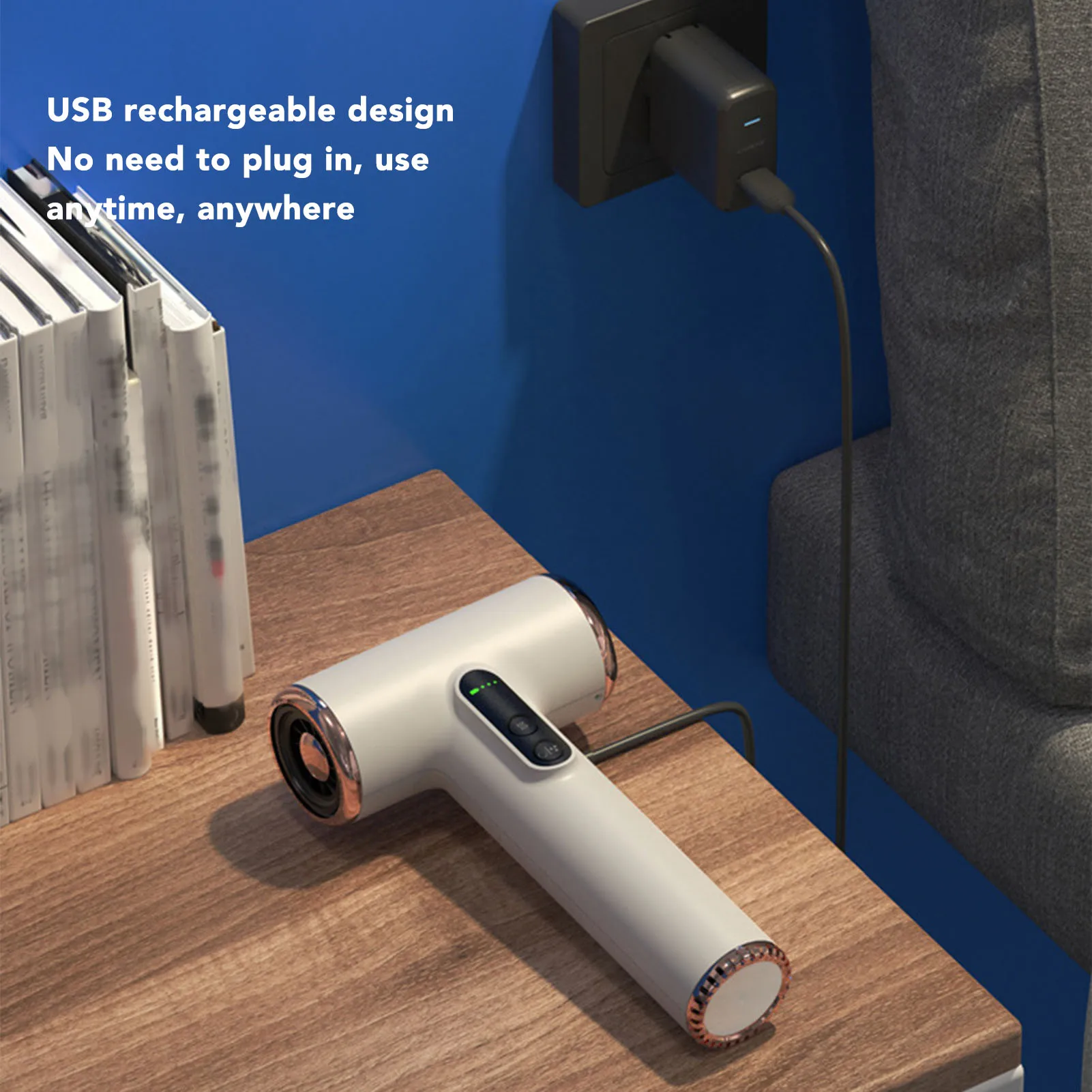 Компактный Портативный Фен Перезаряжаемый Через USB