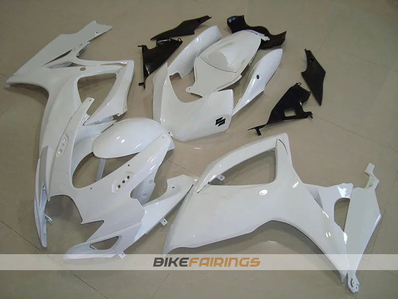 

New Motorcycle Fairings Kit Fit For Suzuki GSX-R600 750 K6 2006 2007 06 07 ABS Plastic Body Custom Free White