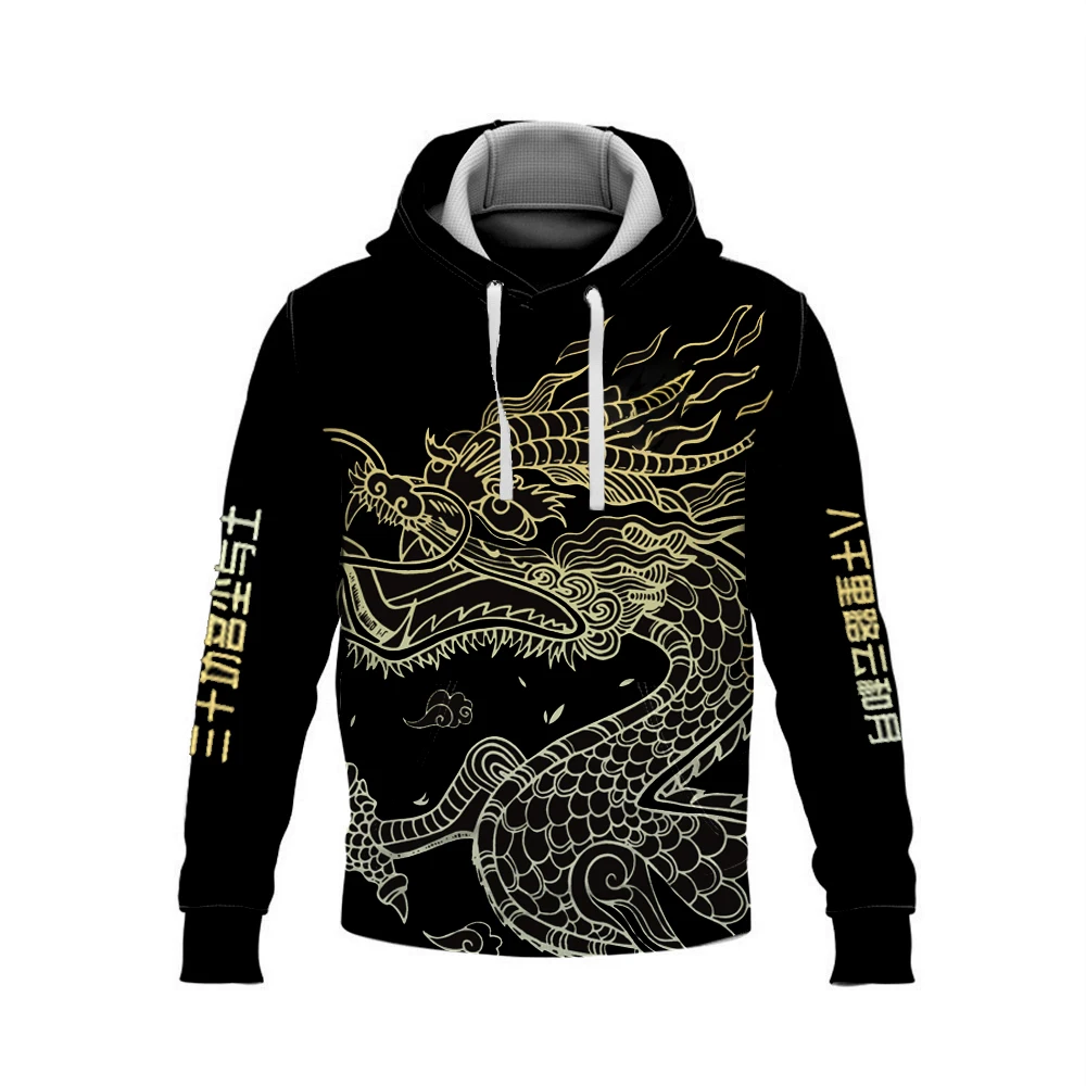 Мужская и женская модная Толстовка G2 с китайским драконом толстовка куртка