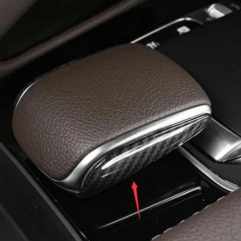 

BJMYCYY for Mercedes Benz GLE GLE350 GLE450 GLS GLS450 2PCS/SET Decorative patches on both sides of automobile gear lever handle