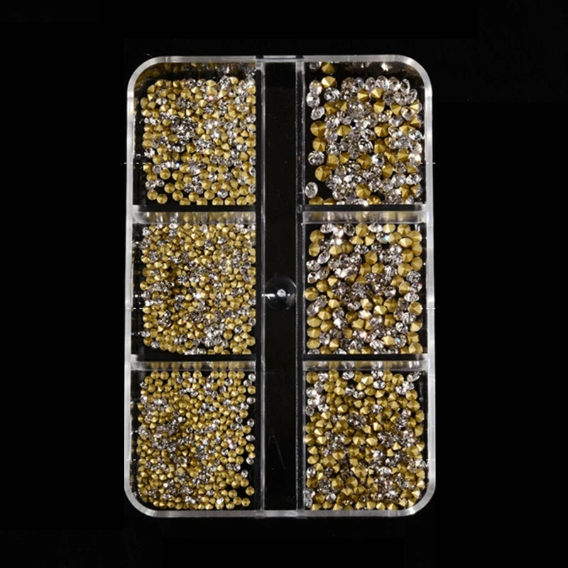 

Exquisite Nail Art Charms AB Crystals Nail Art Decor Nail Art Rhinestones Round Bead Jewelry Tip for Nail-Beauty Makeup