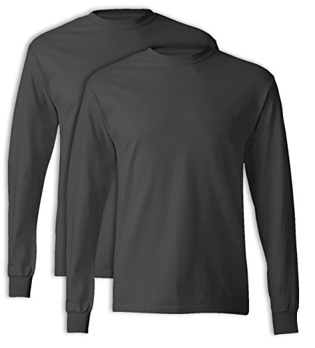 

Men's solid color round neck fitness top