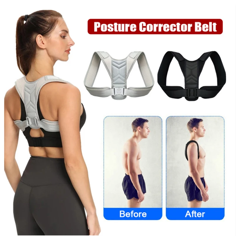 Anti-hunchback Back Posture Corrector Shoulder Support Lumbar Back Belt for Men Women Back Straightener Posture Brace Corset