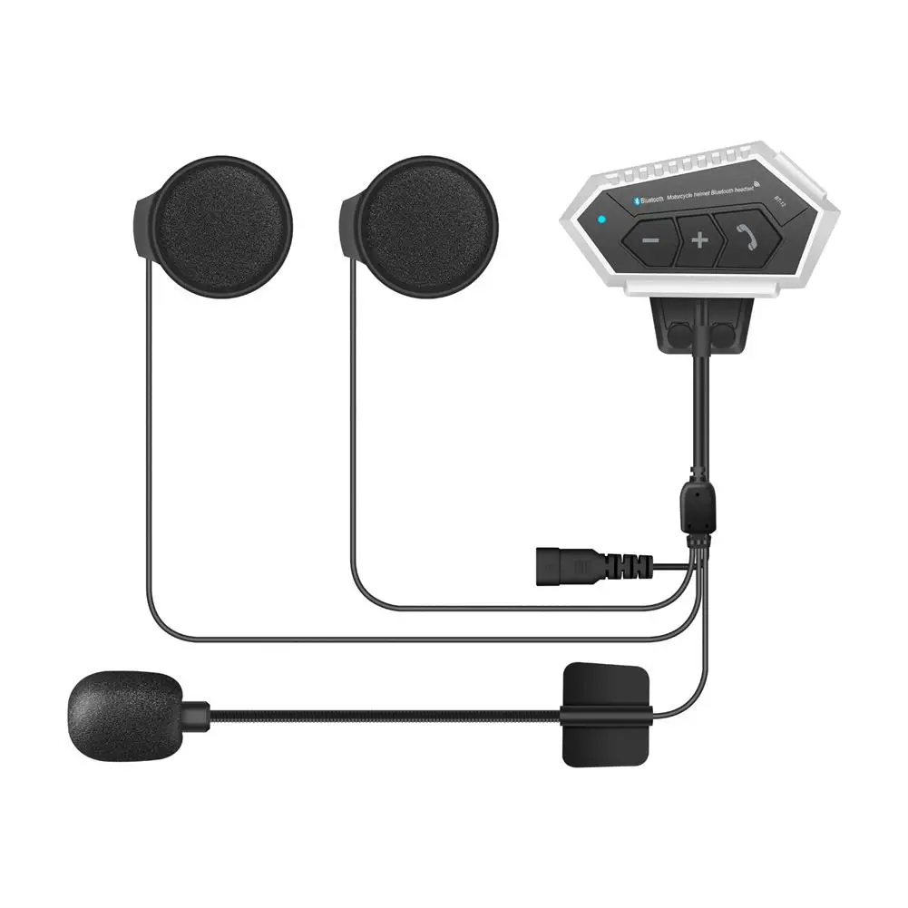 

Bluetooth-compatible 5.0 Headset for Helmet Motorcycle Headphones Handsfree Moto Motor Bike Wireless Earphone with Microphone