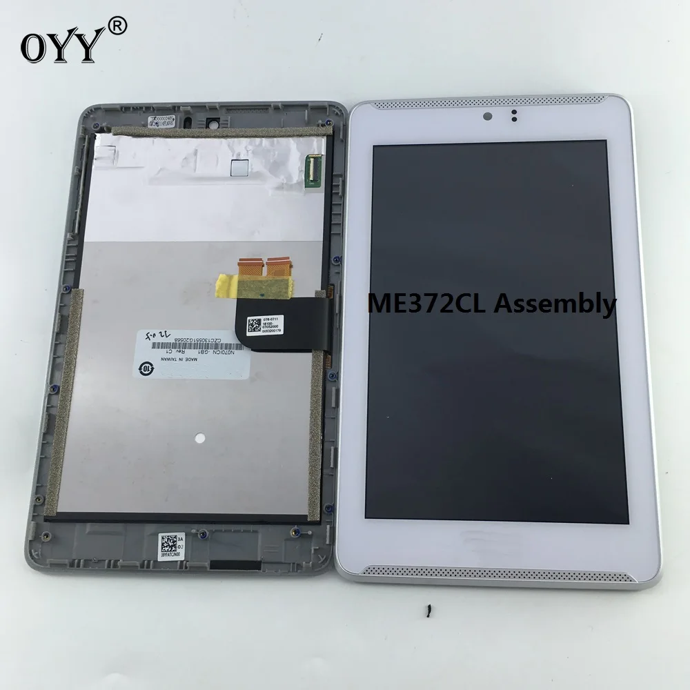 

LCD Display Panel Screen Monitor Touch Screen Digitizer Glass Assembly with frame 7" Inch For ASUS Fonepad 7 LTE ME372CL K00Y